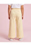 Girls Yellow Placement Print Track Pants - 6