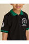 Boys Black KSA Mickey Polo T-Shirt - 4