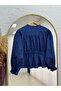 Aylinay Gathered Waist Tunneled Shirt-Bn4174 Navy Blue - 5