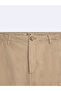 Gabardine Cargo Beige Pants - 3