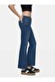 Roxy Z Low Waist Pipe Leg Mid Indigo Jean Pants - 4