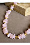 Zr Model Bead Detail Necklace - 3