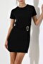 Women's Sandy Buckle Draped Mini Dress