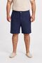 Battal Size Men's Navy Blue Shorts Thin Cotton Chisle Fabric up to 12XL