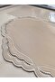Aura Embroidered Leather American Service Set - Cream - 2