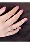 Silver Color, Adjustable, Zircon Stone''Vip Design'' Steel Ring
