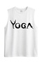 Yoga Pose Typography Sleeveless Tank Top