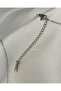 Infinity Heart Steel Necklace with Center Stone - Silver Infinity Heart Necklace - 3