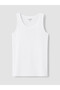 Peak New Season White Crew Neck Boys' Undershirt 5-Pack - 7