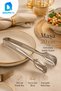20 cm Stainless Steel Serving Tongs – Salad, Cake, and Presentation Tongs - 4
