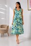 Women's Summer V-Neck Viscosa Sleeveless Dress Li̇kapa