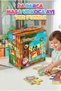 A Must-Have for Little Explorers: Big Bear Floor Puzzle with Table, 24-Piece Giant Puzzle for Kids' Rooms