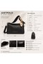 Women's New Season Soft Leather Shawl Detailed Adjustable Strap Stylish Hand and Shoulder Bag Shopper - 5