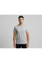 100% Cotton Premium Oversize Crew Neck T-Shirt - Melange Knitted Detail - 2