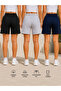 3-Pack Summer Sports Shorts 65% Cotton 35% Polyester Basic Model - 2