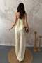 Halter Neck Blouse and Pants Set - 5