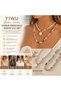 Yiwu Boho Style Shell Beaded Necklaces Set of 2 – Handcrafted Look with Natural Shell Detail Fashion Jewelry |   Summer Beach and Casual Use for Women and Girls