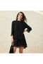 Women Lace and Pom-Pom Detail Cover-Up