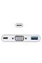 Vcom cu426m type-c-m to vga-f usb 3.0-f type-c-f converter - 2