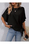 Women's Crew Neck Side Tie Aerobin Blouse - 4
