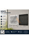 Decorative Metal Ventilation Cover – Mesh Grille Cover 40X40 cm Black Style 5 - 2