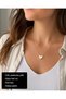 Elarique Heart Women's Necklace 316L Stainless Steel Gold Color Necklace