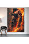 Kratos Wall Covering Wall Tapestry First Quality Satin Fabric Poster