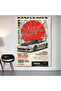 Honda Nsx Wall Covering Wall Tapestry First Quality Satin Fabric Poster