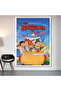 The Flintstones Wall Cloth Wall Tapestry First Quality Satin Fabric Poster