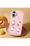 Samsung Galaxy A06 Compatible Case with Camera Protector Pink Silicone Couple Phone Case with Kitty Pattern - 2