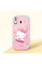 Samsung Galaxy A30 Compatible Case Camera Protector Pink Silicone Couple Phone Case with Kitty Pattern