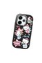 Redmi 13X Compatible Case Camera Protector Black Silicone Couple Phone Case with Kitty Pattern - 3