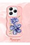 Infinix Hot 40 Compatible Case Camera Protector Pink Silicone Couple Phone Case Floral Pattern - 2