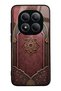 Xiaomi Redmi Note 15 Pro Burgundy Glossy Phone Case with Ottoman Emblem Design