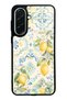 Samsung A37 Azure Lemon Garden Design Glossy Phone Case