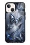 iPhone 13 Mini Midnight Chrome Butterfly Design Glossy Phone Case