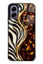 Oppo A6T Black Safari Design Glossy Phone Case