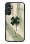 Samsung A25 Glossy Phone Case with Lucky Sage Clover Design
