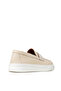 Men's Genuine Leather Beige Loafer Shoes - 2