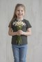 Anthracite Short Sleeve Basic T-Shirt - Non-Sweating Flexible Fabric Cotton Seasonal Anthracite Short Sleeve Girls' Tshirt - 3