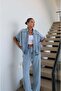 Light Blue Elio Shirt Pants Denim Set - 6