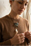 Handmade Natural Stone, Feather and Bead Detailed Special Design Necklace - 2