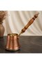 Cherry Patterned 3-Person Matte Copper Coffee Pot – 270 ml (8 cm) Induction Base