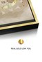 Gold Moon Bunny Kids Wall Art | Portrait Framed Canvas Print with Gold Foil Embossed | Luxury Modern Decor for Kids Room - 4