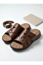 -Genuine Leather Men's Slippers - 2