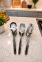 3-Piece Tongs Set for Pasta, Salad, and Pastry Serving - 3