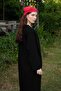 Belted Linen Dress Black - 3