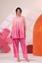 Cotton Mulmul Embroidered Co-ord Set with Farshi Salwar for Women – Indian Ethnic Kurta Set Daily Wear, Casual Wear, Office Wear