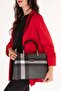 Women's Daily Stylish Handbag Sp.924 Black Plaid - 3