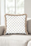 Minimalist Floral Pattern Elegant Fringed Pillowcase-Nordic Floral Mink Tassel Throw Pillow Cover - 5